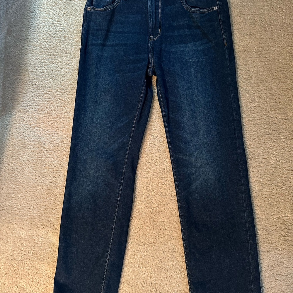 Old Navy Boys Straight leg adjustable waist Dark Blue Jeans